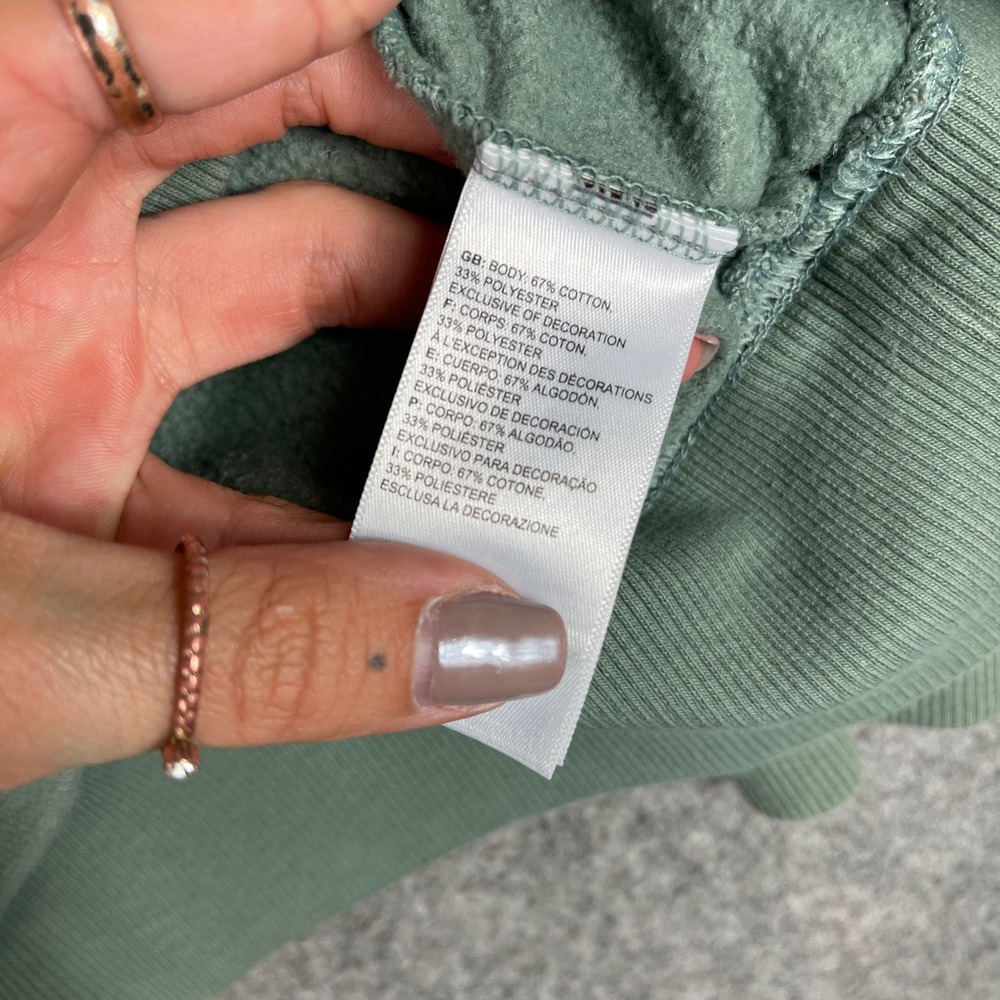 The North Face Graphic Pullover Hoodie Mens Lg Green Terry Grizzly Bear Mountain - Picture 13 of 16